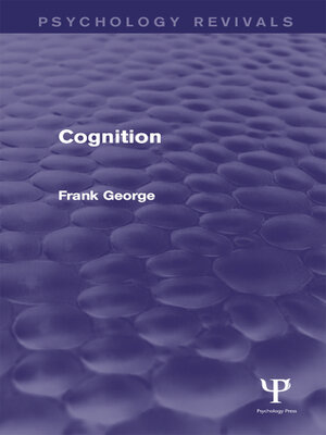 cover image of Cognition